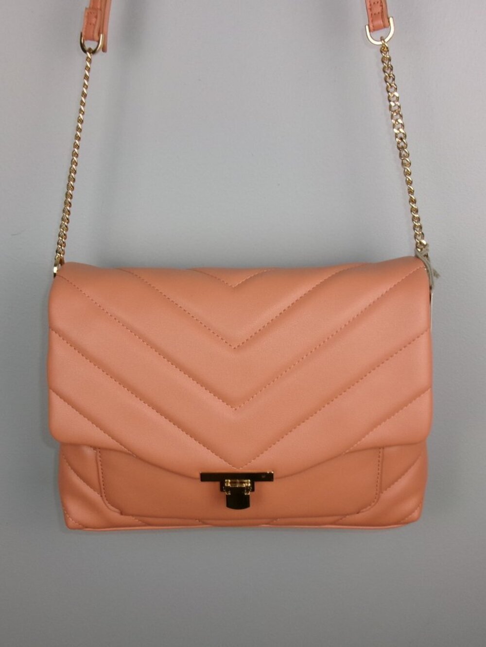 NWT A New Day Coral Quilted Crossbody Bag